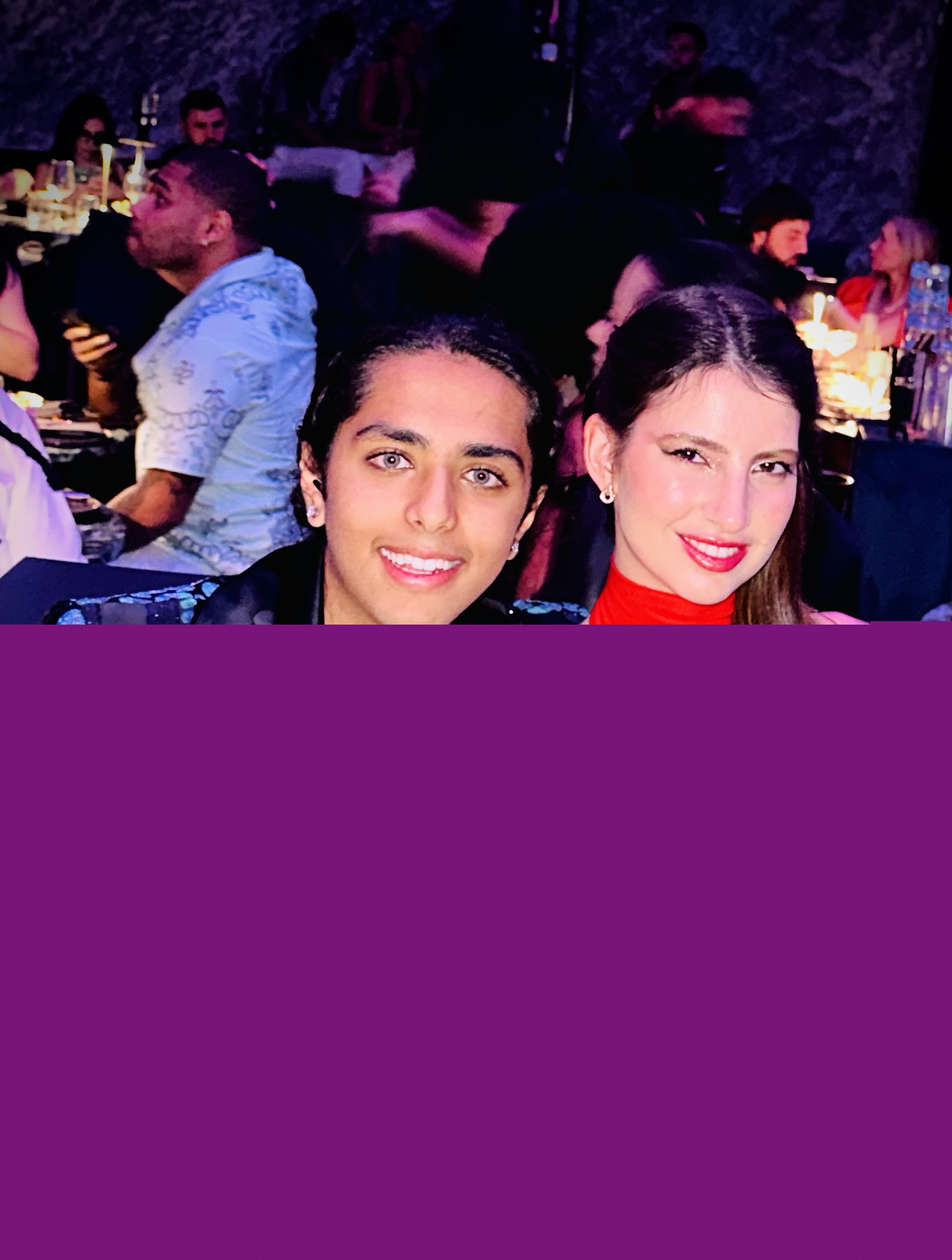 Aryan Rohira alongside Miss Universe Ukraine Alina Ponomarenko